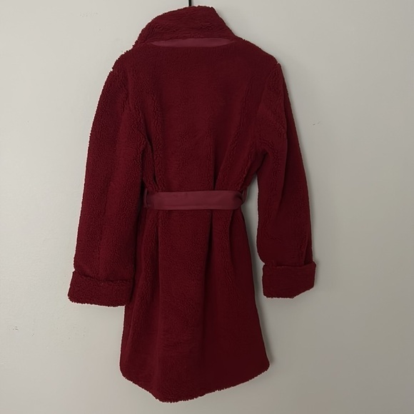 NWT Toccin Teddy Cocoon Coat in Grenadine (Red) color. Women’s size small. - Picture 5 of 8